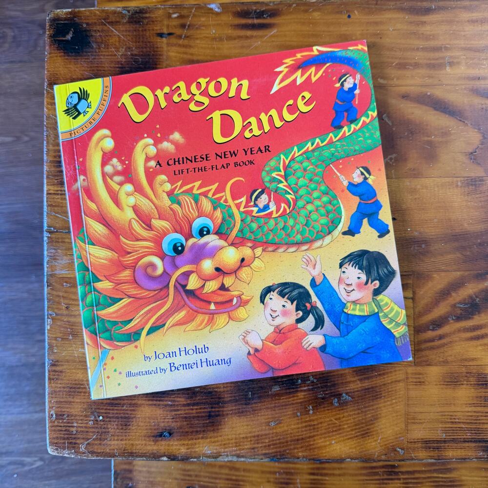 Vintage 2003 Dragon Dance A Chinese New Year Lift-A-Flap Paperback Book